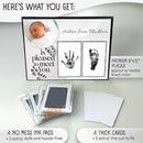 Baby Hand and Footprint Kit with Photo & Birth Details, Inkless Hand and Footprint Kit, Newborn Keepsake Plaque, Baby Shower Gifts (STYLE 1 (Fully Personalized) (Is Pleased To Meet You)) by TinyTreasures Baby Boutique