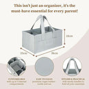 Premium Vegan Leather Baby Diaper Caddy Organizer – Portable Storage Basket for Newborn Essentials, Changing Table, Nursery, Car & Travel, Gifts for Baby Shower (Pastel Seafoam) by CozyNest Decor