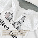 Custom Name Crib Bedding Set - Elephant Pattern, Personalized Yellow Floral Nursery Bedding 3-Piece Set– Soft Blanket, Fitted Sheet, Changing Pad Cover – for Newborns Girls Nursery Gifts by TinyTreasures Baby Boutique