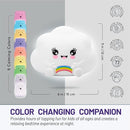 Lumipets Remote Control Silicone Night Light for Kids - Cloud Design with 9 Soft Colors & Sleep Timer - Rechargeable, Battery-Operated Lamp for Bedroom | Baby Nursery, Toddler, Girls, Boys by TinyTreasures Baby Boutique