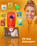 TidyFriend Laundry Detergent Holder Stand Organizer with Drip Tray, 3 Pack Laundry Soap Holder with Non-Slip Rubber Feet for Washing Space Organization, Angled Downward Slope for Easy Pouring (Brown) by CozyNest Decor