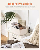 KALLAX Small Woven Basket, 13.5 x 9.5 x 5 Inches, Storage Basket for Organizing, Cute Small Rope Shelf Closet Cube Storage Bins Baskets for Shelves, Dog Toy Gift Baskets Empty, 3 Packs, Off White by TinyTreasures Baby Boutique