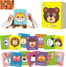 26 PCS Alphabet ABC Flash Cards with Animal Masks, Alphabet mask Cards, Giant Letter ABC Animal Faces Flash Learning Flashcards, Interactive Education Games, Learn Letters (Multicolor, 3Pcs) by TinyTreasures Baby Boutique