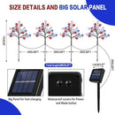 Solar 4th of July Stake Lights, Red White and Blue Lights Outdoor Decorations, Led Patriotic Lights Battery Operated for Memorial Day, July 4th, Veterans Day Outside Decor (4 in 1) by GreenHaven Gardens