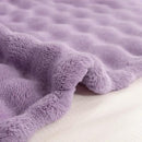 YUSOKI Luxury 3D Bubble Throw Blanket 2lb,All Ages,Home Decoration, (Lilac Purple,50 * 60inches) by CozyNest Decor