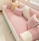 Non-Slip Sectional Couch Cover with Lace, Furniture Protector for Dogs, Pets, and Kids I