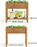 GHWIE Raised Garden Bed with Legs, Elevated Wood Planter Box for Vegetables, Flowers, Patio, Balcony, with Liner by GreenHaven Gardens