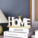 XMGZQ White and Gold Decor for Living Room Bedroom Bookshelf Coffe Table, Home Sign Aesthetic Statues Boho Wedding Accents Decorations, Knick Knacks Home Decor for Shelves,Living Room,Bedroom,Desktop by CozyNest Decor