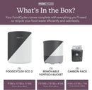 Eco 3 Compact Kitchen Food Recycler | Indoor Composter Bin Alternative | Electric Countertop Food Waste Disposer with Odorless 3.5L Indoor Food Waste Bin for Easy Waste Management | Grey by GreenHaven Gardens