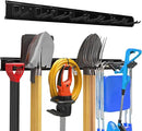 Garage Garden Tool Organizer Wall Mount, Heavy Duty Garage Tool Storage Rack 64 Inches, Max Load 440lb - Shovel, Rake, Folding Chair, Weed Eater Storage by GreenHaven Gardens