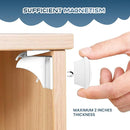 Blessimo® 12 Pack Magnetic Cabinet Locks Baby Proofing with 12 locks and 2 Keys - Child Locks For Kitchen, Cabinets and Drawers - 3M Adhesive Easy Installation by TinyTreasures Baby Boutique