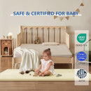 Play Mat for Babies Toddlers,1.3" Thick Elasti-Foam Anti-Fall Cushion Mat for Kids Room,28×72 Bedroom Bedside Rugs,Water-Repellent Soft Coral Velvet,Non-Slip(Vanilla) by TinyTreasures Baby Boutique