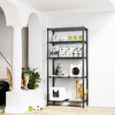 1250 lbs 5 Tier Shelf Metal Storage Shelves Shelving Wire Rack Heavy Duty Closet Organizers for Garage Kitchen Bathroom Laundry Black 15.7" D x 33.5" W x 68.5" H by CozyNest Decor