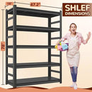 Laundry Shelf,5 Tier Over Washer and Dryer Storage Shelves,Adjustable Easy to Install,Space Saver Laundry Shelf Organizer,Utility Shelves for Balcony (with fence-78 H*18" D*47.24" W) by CozyNest Decor