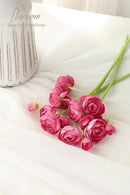 Floroom Ranunculus Artificial Flowers 18 Pcs Fuchsia Faux Silk Mini Ranunculus Bulk Fake Wedding Filler Flowers for DIY Hot Pink Bouquets, Centerpieces, Bridal Shower Decorations & Arrangements by CozyNest Decor