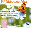 BENTLEY SEED CO. Oh Baby Flower Seeds Packets - Girl/Boy Baby Shower Favors - Pre-Filled, 25 Wildflower Seed Packs for Favor - Eco-Friendly Gift & Babys Guest Giveaways - Non-GMO Seeds - Pink Envelop by GreenHaven Gardens