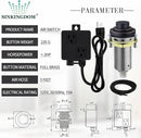 SinkTop Air Switch Kit (Long Full Brass Button) for Disposal, Dual Outlet, (Oil Rubbed Bronze) by CozyNest Decor
