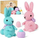 Wizardi Amigurumi DIY Crochet Kit - Rabbits F07N8-M172 by TinyTreasures Baby Boutique