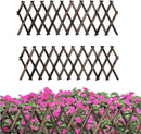 2 PCS Expandable Garden Trellis, 12" x 75" Wooden Lattice Fence Wall Panel Stretchable Decorative Fences Lattice Trellis for Climbing Plants Outdoor Ivy Vine Rose Clematis Garden Patio Room Decor (2) by GreenHaven Gardens