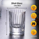 KAMMAK Crystal Whiskey Glasses Set of 2, Handcrafted 3.38oz Liquor Glasses, Luxury Old Fashioned Glasses Stemless, Hand Blown Scotch Cup for Women, Men Barware Gift for Cocktail, Bourbon by CozyNest Decor