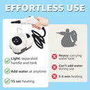 Handheld Steam Cleaner 2500W, 15s Fast Heat-Up pressurized steam cleaner with 1.1L Tank, 6-Level Adjustable Steam Cleaner for Home, Car Detailing, Grout Tile, Couch, Floor Cleaning(White 2) by TinyTreasures Baby Boutique
