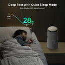 MistFree Smart Humidifier for Bedroom, Evaporative Humidifier No White Dust, Auto Humidity & APP Control, 3L Water Tank Easy to Clean, Sleep Mode, Timing, Humidifiers for Nursery/Baby(Gray) by TinyTreasures Baby Boutique