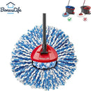BonusLife 4-Pack Mop Head for O-Ceda RinseClea Spin Mop Refill 2-Tank System Only Easy Cleaning Microfiber Replacement by CozyNest Decor