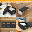 10PCS Photo Storage Box for 4"x6" Photos,10.2“ x 6.5“ x 4.7“ Picture Box Store and Protect Pictures,Documents Black by TinyTreasures Baby Boutique