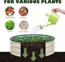 BPS Metal Raised Garden Bed, 2-Pack 2.5FT Diameter Galvanized Planter Raised Garden Boxes for Flower Planters, Vegetables Herb by GreenHaven Gardens
