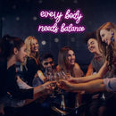 WLHOPE Every Body Needs Balance Neon Sign, Dimmable LED Neon Signs For Wall Decor,Connectivity Via USB Personalized Neon Signs,Spa Salon Led Light, Massage Neon Light, For Bedroom Living Room Decorate by GreenHaven Gardens
