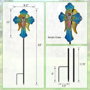 Solar Cross Garden Stake Lights for Outdoor Garden,Cemetery,and Yard Decor,Angel Wings Cross Solar Christmas Lights Outdoor,Memorial Gifts Angel by GreenHaven Gardens