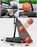 Basketball Hoop Outdoor 10 FT Height Adjustable, Portable Basketball Goals Systems with 45" Backboard for Youth Adults Kids - Backyard, Driveway, Indoor Play by TinyTreasures Baby Boutique