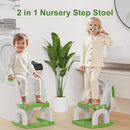 Potty Training Seat with Step Stool Ladder, Upgraded 2-in-1 Toddler Potty Training Toilet Seat with Non-Slip Step Splash Guard Handles and Waterproof Cushion, Toddler Potty Seat for Kids Boys Girls by TinyTreasures Baby Boutique