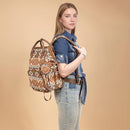 Wrangler Aztec Backpack Multifunction Baby Travel Bag with Changing Pad, Stroller Straps and Pacifier Case WG2204-91103BR by TinyTreasures Baby Boutique