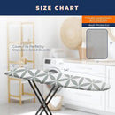 Ironing Board Cover and Pad Extra Thick Heavy Duty Padded 4 Layers Non Stick Scorch and Stain Resistant 15x54 and 3 Fasteners Elastic Edge with Bonus Protective Scorch Mesh Cloth by CozyNest Decor