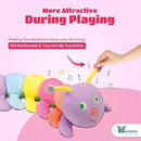 Bundaloo Jumbo Musical Caterpillar Plush Toy - Plays Fun Songs and 8 Musical Key Notes | for Children & Toddlers by TinyTreasures Baby Boutique