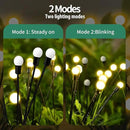 Solar Garden Lights, 8Pack 64LED Outdoor Firefly Lights Solar Decorations Lights Waterproof Firefly Lights Swaying in The Wind, Big Bulb Vibrant Firefly Lights for Yard Patio Pathway Decor Warm White by GreenHaven Gardens