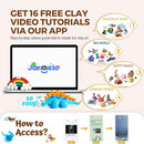 Air Dry Clay for Kids, 24 Colors Modeling Clay Kit with Storage Box & Sculpting Tools, Magic Molding Clay for Boys & Girls Crafts Gift, Age 6-12 Year Olds by TinyTreasures Baby Boutique