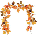 DearHouse Fall Maple Leaves, 6ft Artificial Autumn Foliage Thanksgiving Decor for Home, Wedding, Fireplace, Party, Christmas (Yellow&Brown) by CozyNest Decor