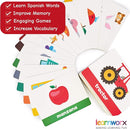 Spanish Flash Cards for Kids & Toddlers - 101 Cards - 202 Sides - Learn with Me - Objects, Numbers & Play Games - Great Value, Fun Learning and Educational Flashcards by TinyTreasures Baby Boutique