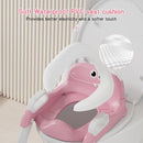 Potty Training Seat, Toddler Toilet Seat for Kids Boys Girls, 2 in 1 Potty Training Toilet for Kids, Splash Guard Anti-Slip Pad Step Stool, Adjust High Potty Chair for Toddler Kid Boys Girls by TinyTreasures Baby Boutique