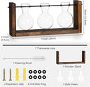 YIBOT Plants Propagation Stations,Plant Terrarium with Wooden Stand Wall Hanging Glass Planter Plant Propagation Vase for Indoor Office Home Garden Decor Plant Lover Gifts for Women by CozyNest Decor