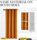 NICETOWN Orange Curtains 84 inch Length 2 Panels, Grommet Faux Silk Thermal Drapes Light Reducing Energy Saving Privacy Window Treatments for Living Room, W52 x L84 by TinyTreasures Baby Boutique