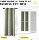 MIULEE Sage Green Blackout Curtains for Bedroom Living Room 86 Inches Long 2 Panels, Thermal Insulated Room Darkening Drapes Solid Grommet Top Noise Reducing Light Green Window Treatments 40x86 Inch by TinyTreasures Baby Boutique