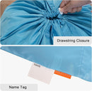Polecasa Small Heavy Duty Laundry Bag with 130gsm Tear Resistant Fabric and Handles, Easy to Carry Durable Dirty Clothes Drawstring Bag, Perfect for College Dorm, Travel 21”x24”,Gulf Blue by TinyTreasures Baby Boutique