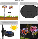 Aiscool Solar Powered Butterfly Garden Stake Lights (2 Pcs Butterfly Lights) by GreenHaven Gardens