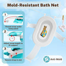 AVIDOR Baby Bathtub,Collapsible Bathtub for Newborn to Toddler,Durable Essential Infant Bath Tub,Portable Travel Baby Bathtub with Soft Cushion,No-Slip Hanging and Detachable Bathtub(Blue) by TinyTreasures Baby Boutique