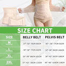 2 in 1 Postpartum Belly Band Wrap Beige, C-Section Support Belt X-Large, Post Partum Support Recovery Waist/Pelvis Belt, Hysterectomy Belly Band Binder Girdle Stomach by TinyTreasures Baby Boutique