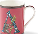 Spode Kit Kemp Alphabet Mug - Letter A Monogram in Fine China, 12oz Ceramic Coffee Cup for Hot Drinks, Personalized Drinkware for Unique Gifts, Dishwasher Safe Tea or Coffee Mug - Gift Box Included by CozyNest Decor