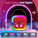 LED Karaoke Machine Toy: Mini Microphone for Kids 4 5 6 7 8 9 10 Year Old Boys Girls Toys Birthday Gifts Portable Bluetooth Speaker with 2 Wireless Mics for Adults Boy Girl Ages 3-12 by TinyTreasures Baby Boutique